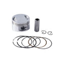 Pedal motorcycle engine piston kit aluminium alloy 57.4mm bore with piston rings and pin
