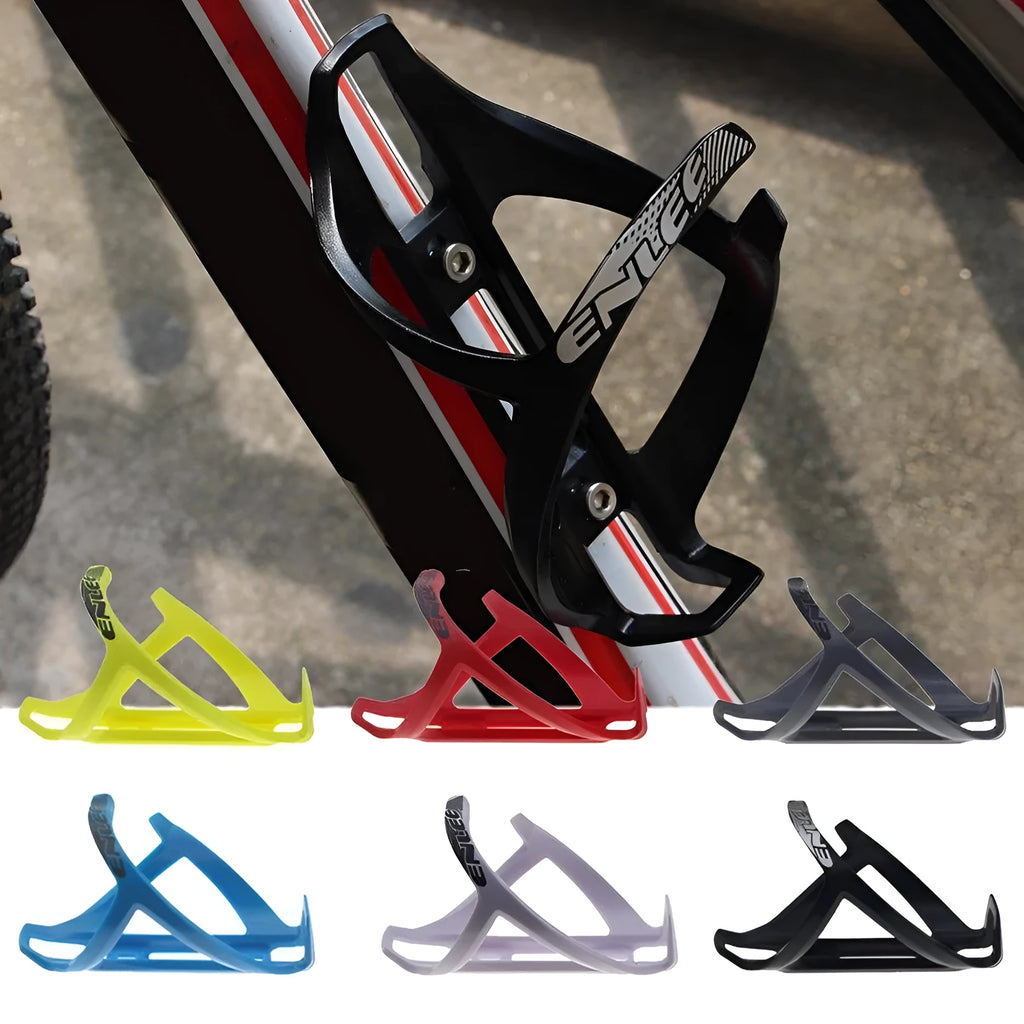 Mountain bike TPR plastic bottle cage in fluorescent yellow with PVC toughness for water bottle hold
