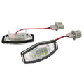 White LED licence plate light for Honda CIVIC with plastic housing and 12V connection