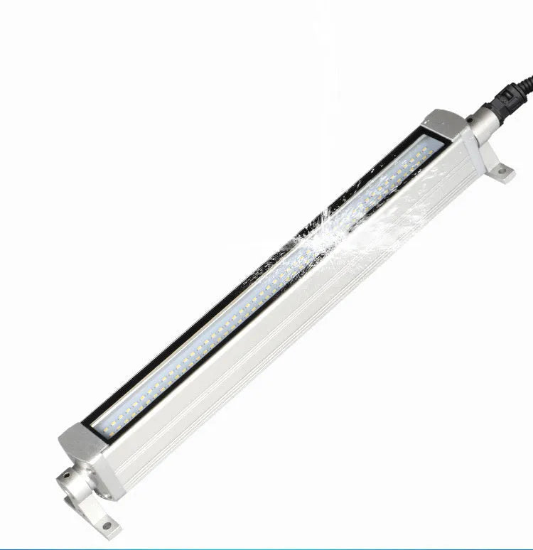 LED CNC lathe explosion proof work light with aluminium housing and tempered glass, IP68 rated