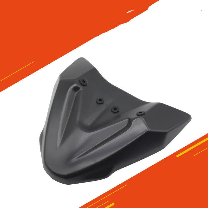 Black ABS plastic fixed wind front wing for KTM 390 Adventure and 790 Adventure ADV motorcycles