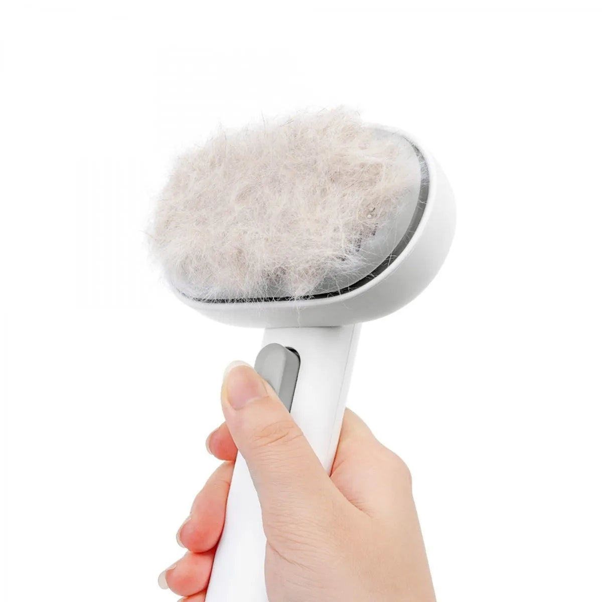 New Style Cat Hair Comb Cleaner white upgrade with self-cleaning one-button hair removal for cats