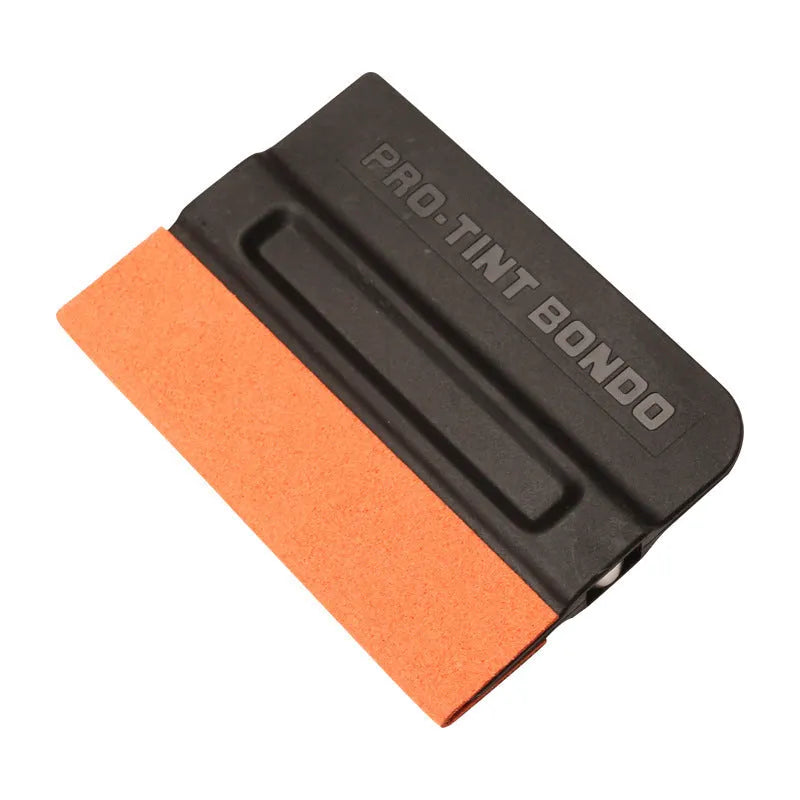 Automotive film scraper tool with ABS handle and interchangeable scraping heads for vehicle wrap installation
