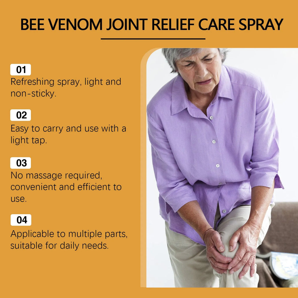 Body care spray daily nourishing 20ml bottle with menthol bee venom arnica dimethyl sulfone