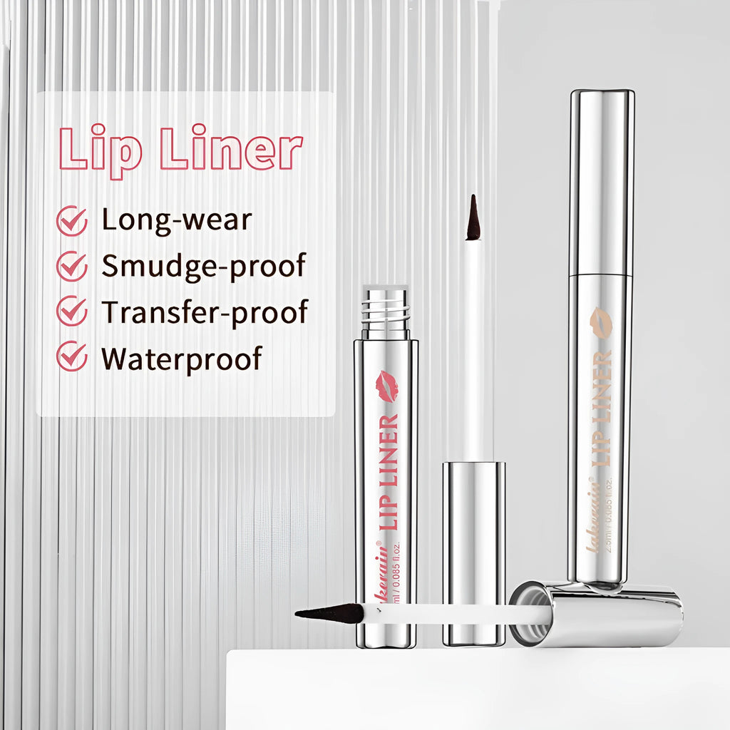 Matte finish pointed toe tear and pull lip liner in shade Rose Pink with durable easy colour formula