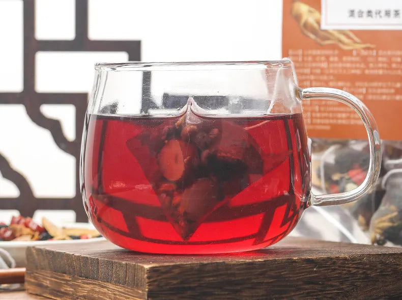 Ginseng Black Wolfberry Tea package with 40 individual 5g sachets totalling 200g