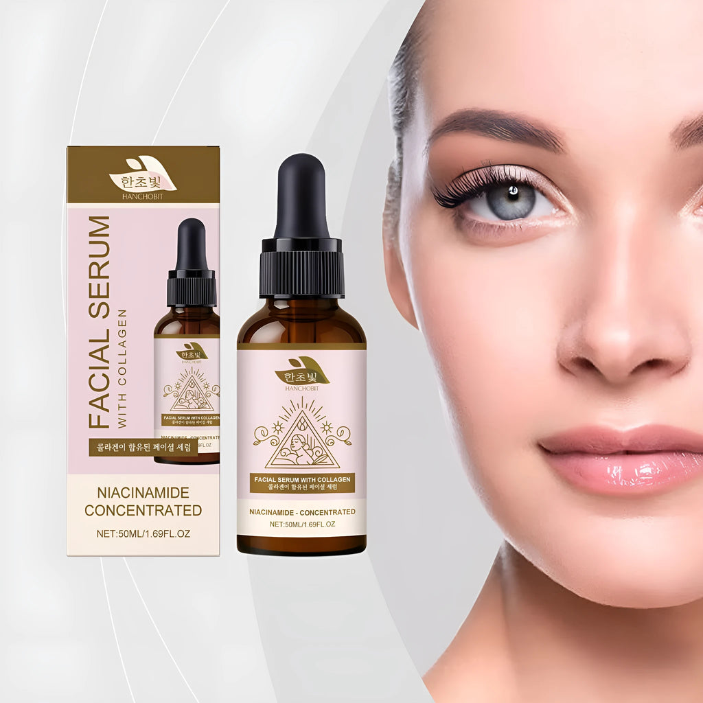 50ml collagen facial fluid with nicotinamide and glycerol in a bottle