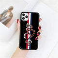 Frosted Mobile Phone Case Soft Silicone UV Painting Cartoon Snake Design Compatible with iPhone 6/6s to 13 Pro Max Black Back Cover TPU