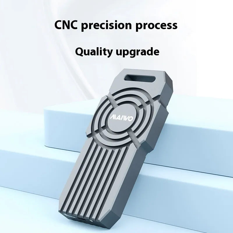 USB4 40Gbps aluminium M2 SSD enclosure measuring 50x118x13mm for external storage