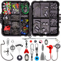 Weihe 257-piece fishing lure accessories set in protective ABS box for Texas, sea and rock fishing