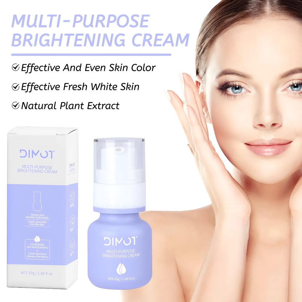 30ml moisturizing cream makeup primer in white pump bottle for all skin types