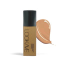 LOOKAVE Matte Liquid Foundation bottle in Ivory White shade with waterproof formula