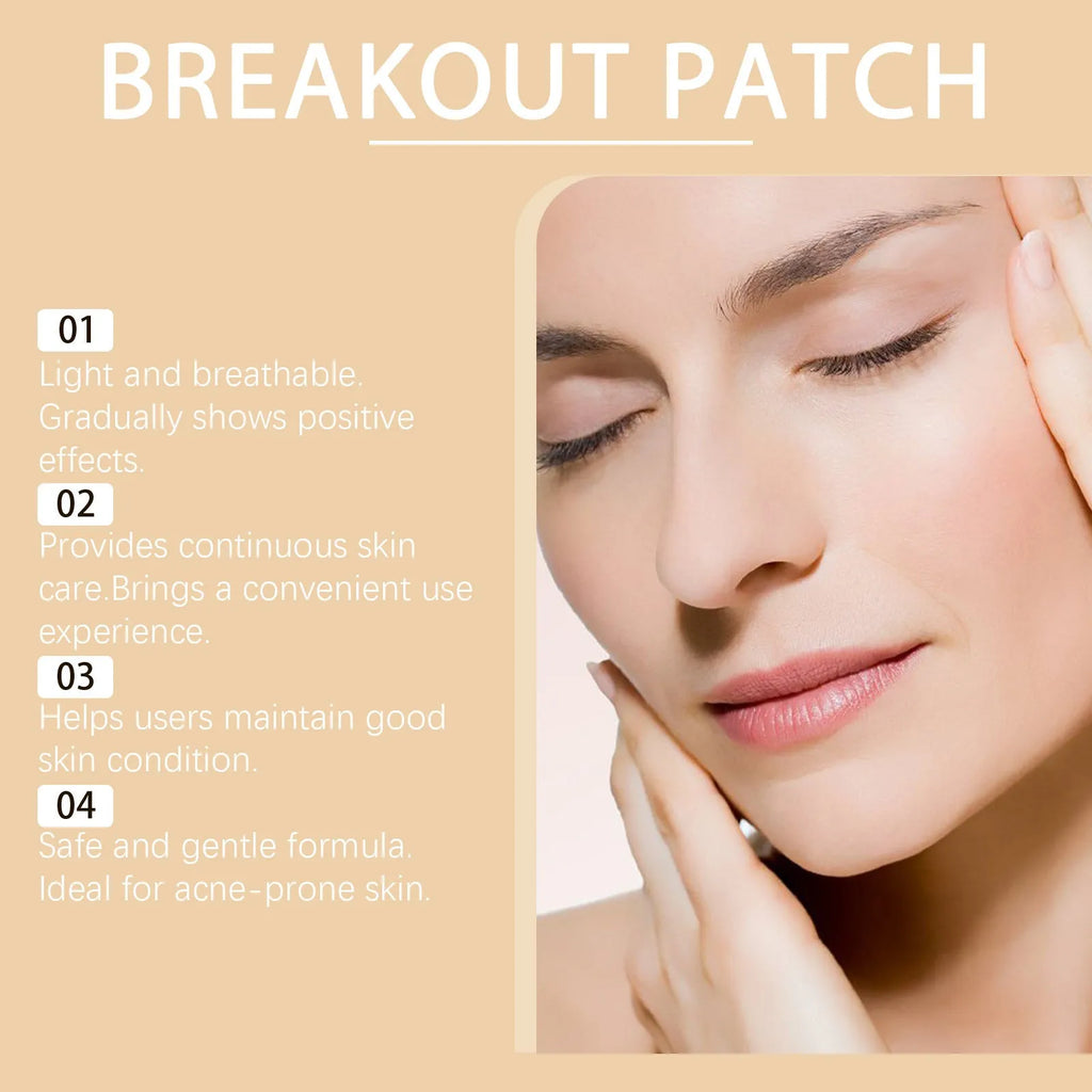 Acne patch with tea tree oil and asiatic centella extract, 8 patches for spot treatment on skin