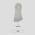 Men's boneless five-finger invisible socks in modal fabric, shown in multiple colours.