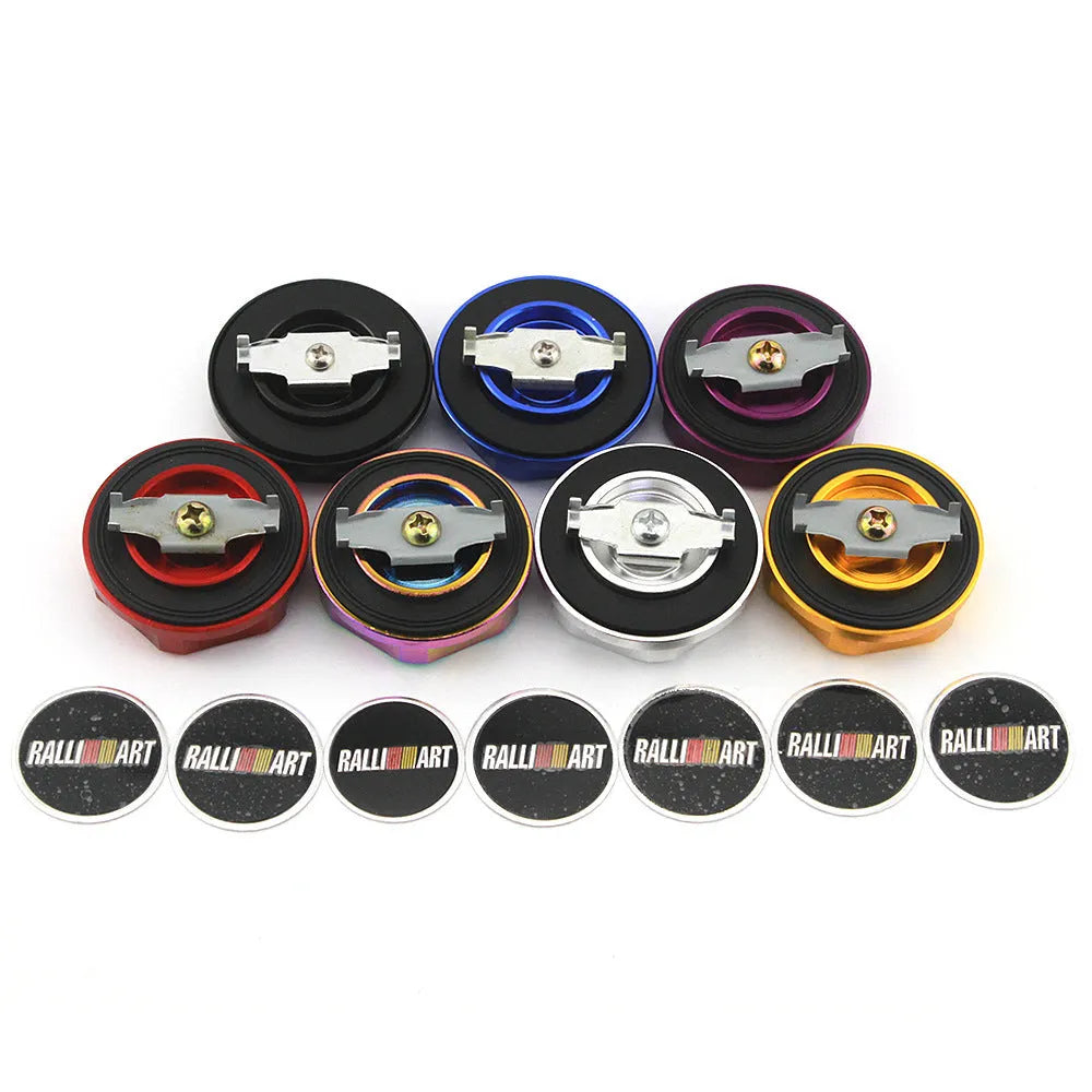 Aluminium alloy oil filter cap in six colours for Mitsubishi models