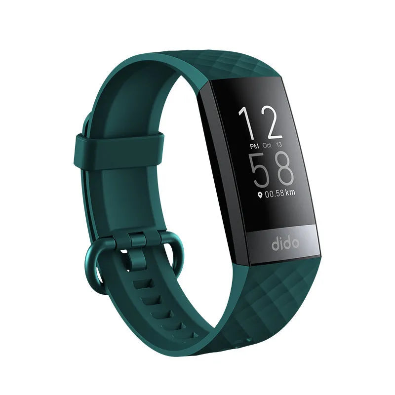 Y6 Black smart bracelet with health monitoring on a wrist