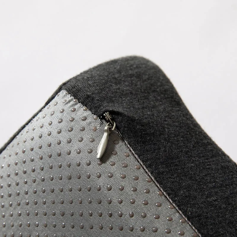 Memory foam office chair cushion in black, dark grey, or light grey measuring 36x40x11 cm