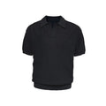 Men's striped polo shirt with business collar in ice silk fabric