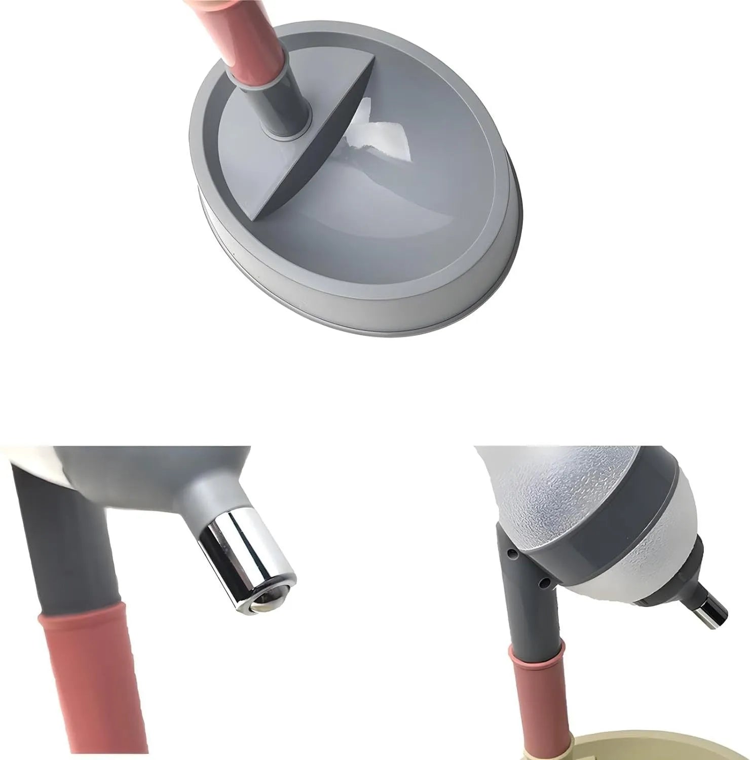 Green adjustable height pet water dispenser with detachable pole and anti-slip base