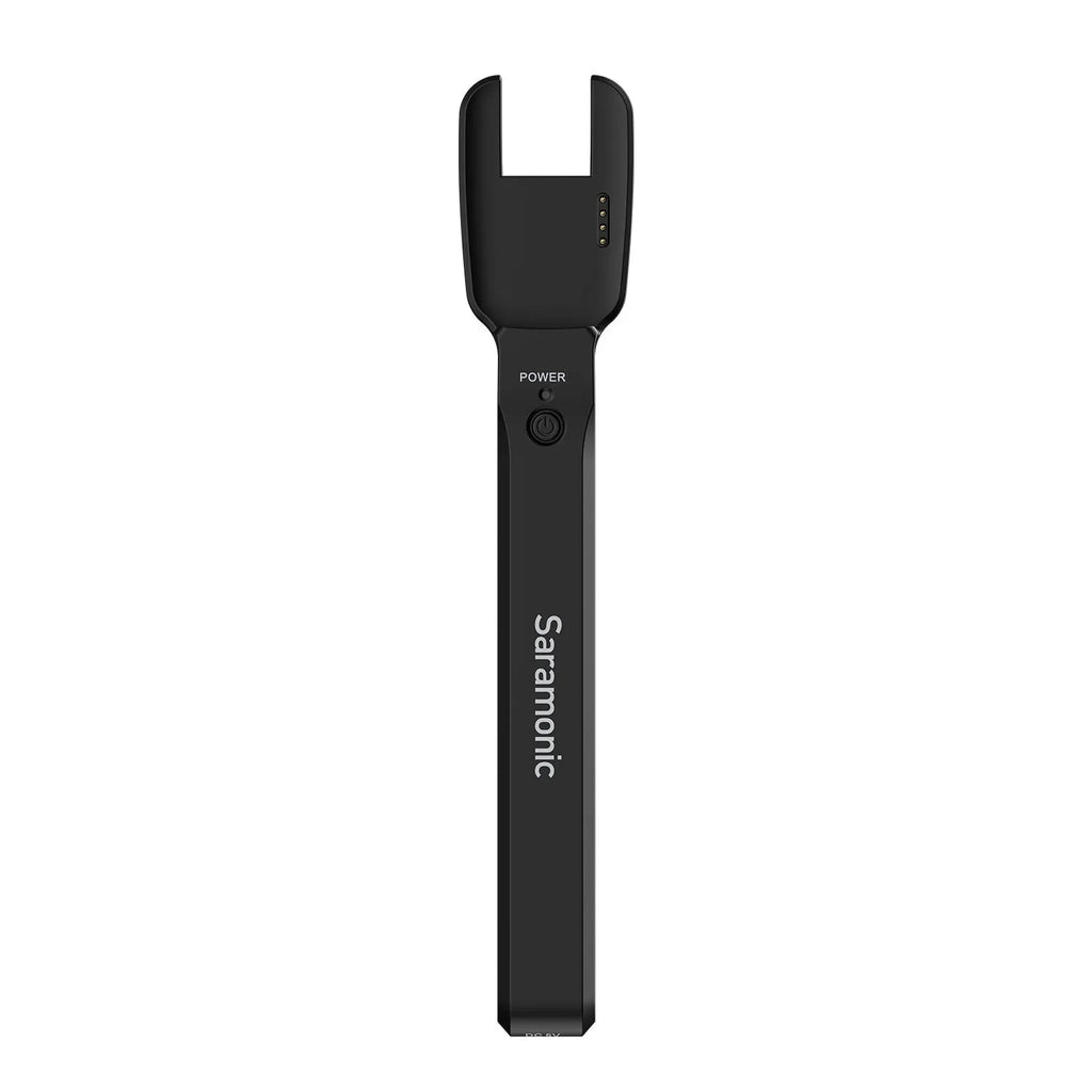 Little Bee wireless lapel clip microphone with 2.4GHz digital transmitter, OLED display, and clip attachment