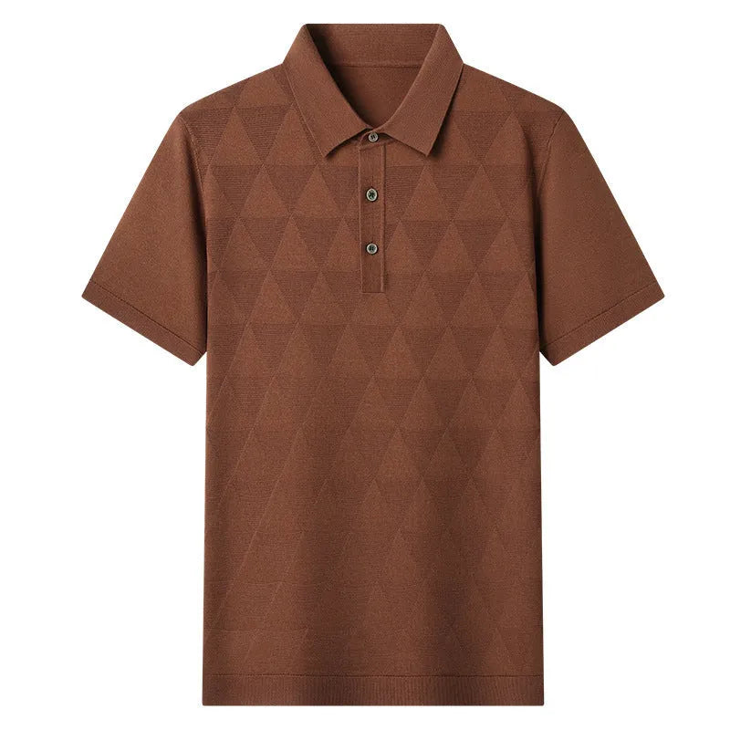 Men's ice silk quick-drying short sleeve t-shirt in regular fit, available in five colours and sizes M to XXXL