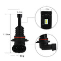 CSP 9005 9006 LED fog lamp in black housing with aviation aluminium body