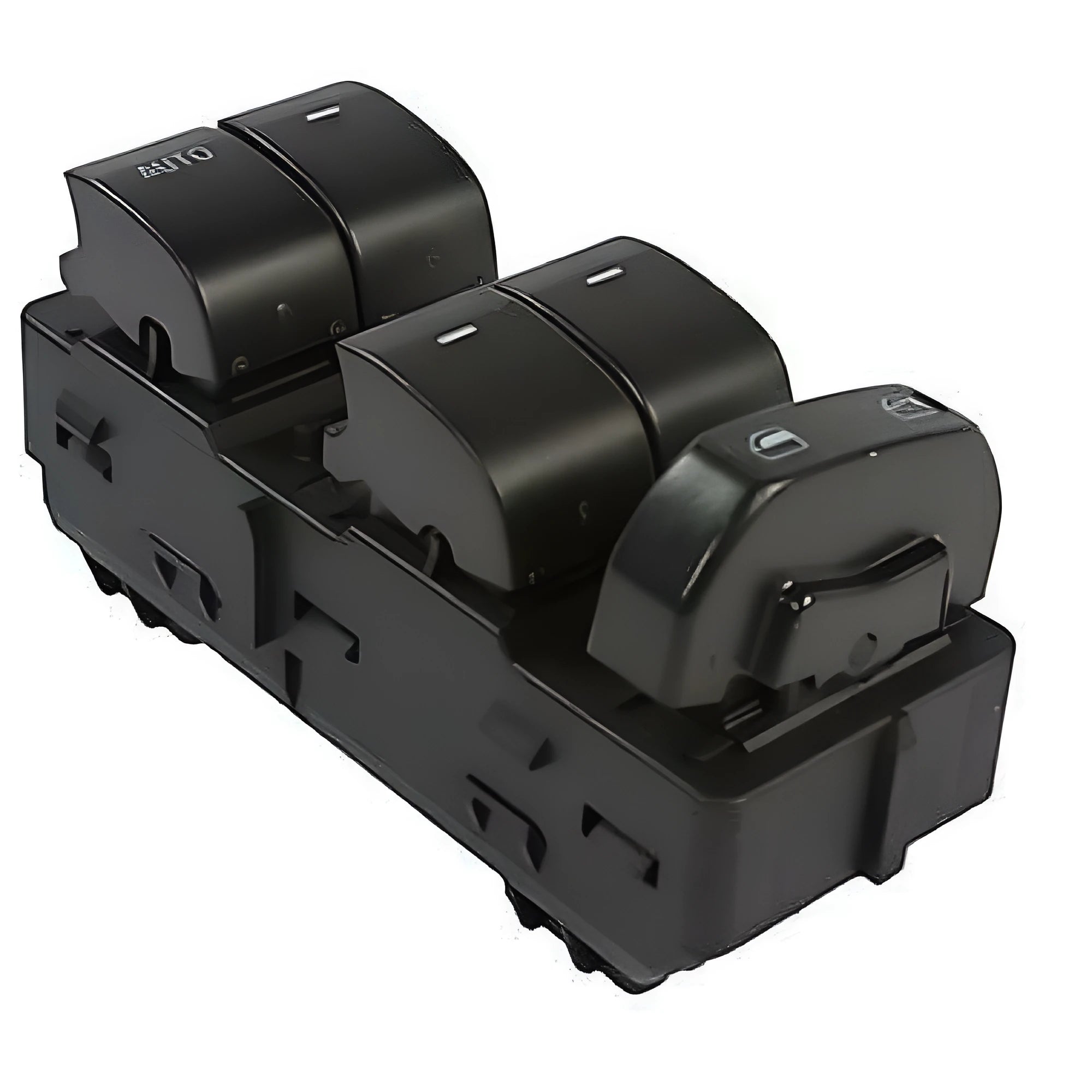 Black electric window regulator switch and motor assembly BT4Z-14529-AA for Ford front door