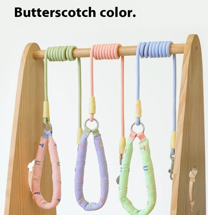 Polyester dog leash 150cm hand holding rope in green for small medium large dogs