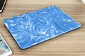 Marble grain plastic notebook case for MacBook with blue marble pattern