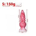 Pink platinum silicone women's masturbation device sex toy shaped like a penis