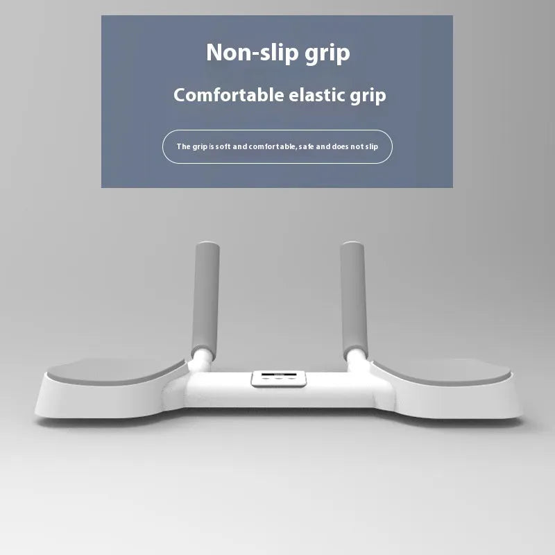 White flat support trainer with alloy aluminium frame and ABS plastic components for home fitness training