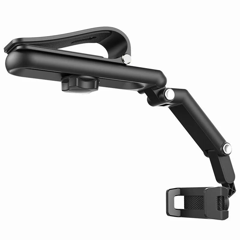 Car phone holder bracket with clip mounting for dashboard, windscreen or air vent placement