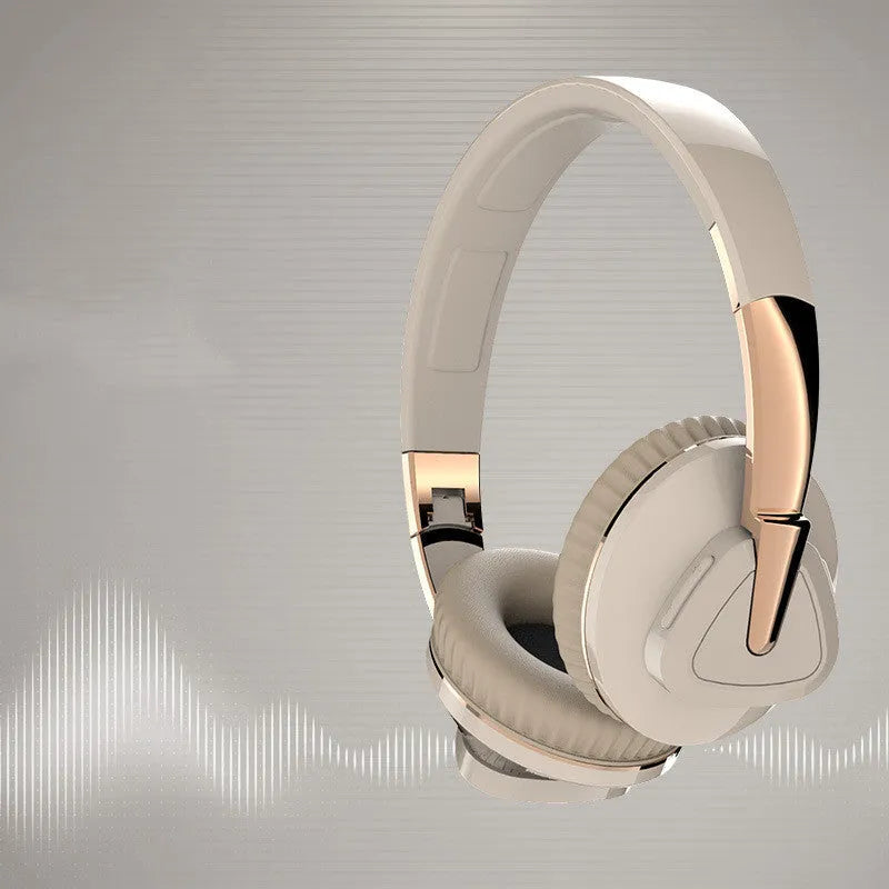 H3 wireless stereo over-ear headset in black with Bluetooth 5.0, 10-metre range, and AUX/TF card connectivity