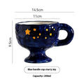 Hand-pinched irregular ceramic mug in solid colour with modern simplicity design