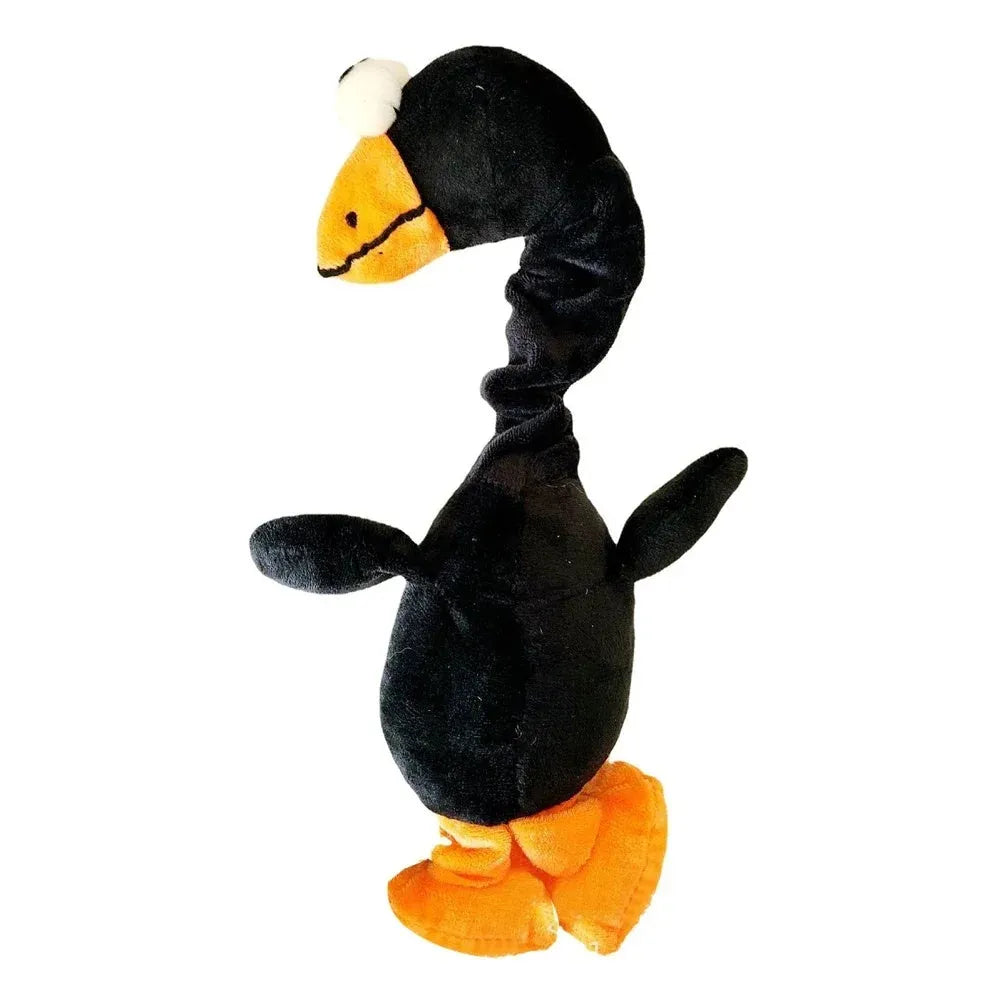 Screaming chicken sound dog chew toy in black, green or orange colours