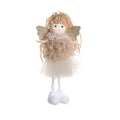 Christmas angel fabric pendant hair accessory for girls' high ponytails in cartoon style
