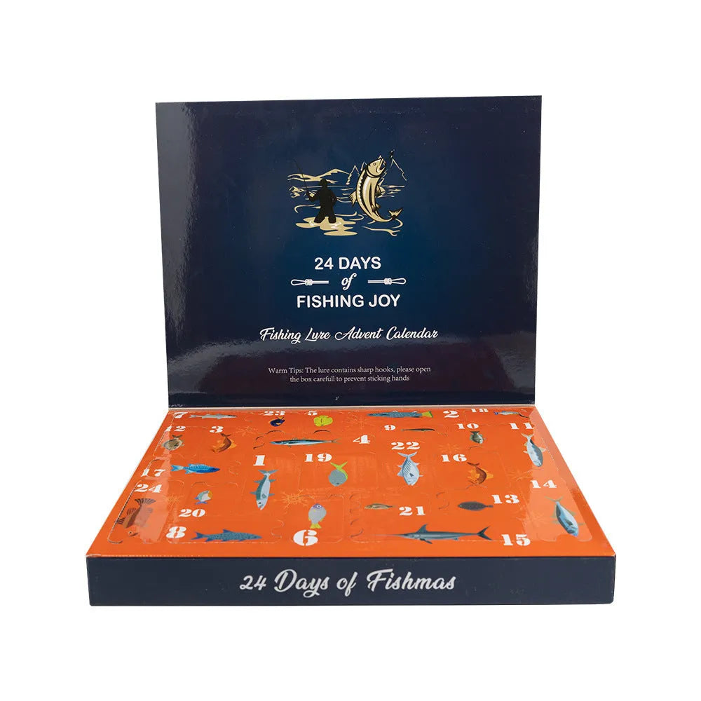 24-piece metal fishing lure blind box set in 01 style colour for bog fishing