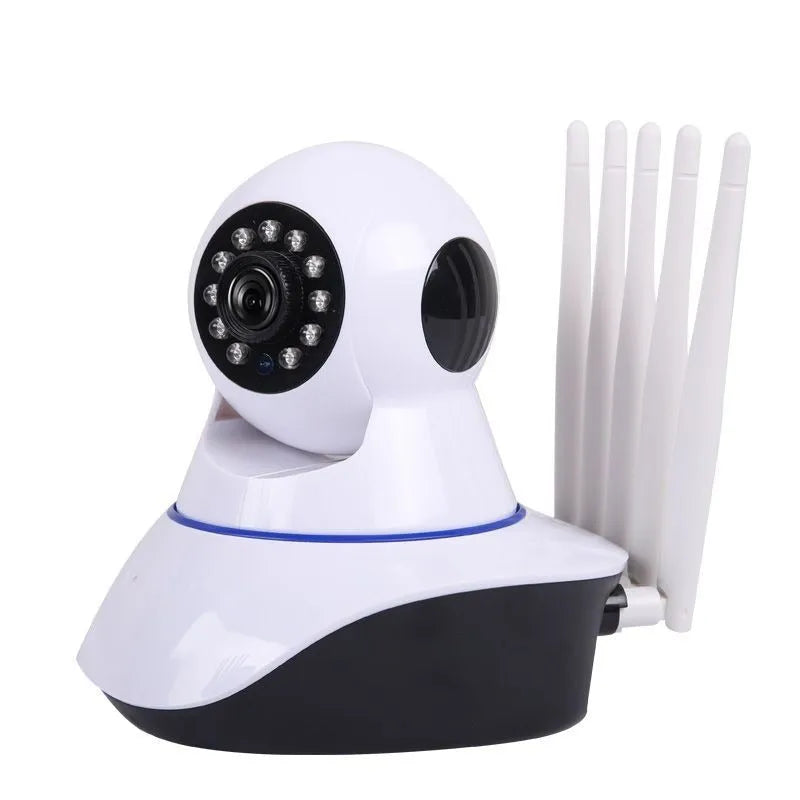 White dome-style wireless surveillance camera with 2MP resolution and 3.6mm lens for indoor/outdoor use
