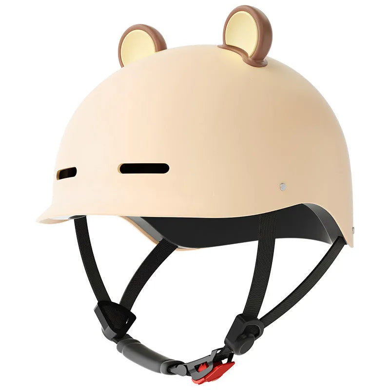 Seasons universal 3C certification electric bicycle helmet ABS material multiple colours mocha coffee brown Norwegian blue
