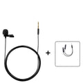 Lavalier wired microphone omni-directional recording equipment on a table