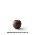 Retro Chinese style ceramic simulation apple ornament for desktop decoration on a wooden surface.