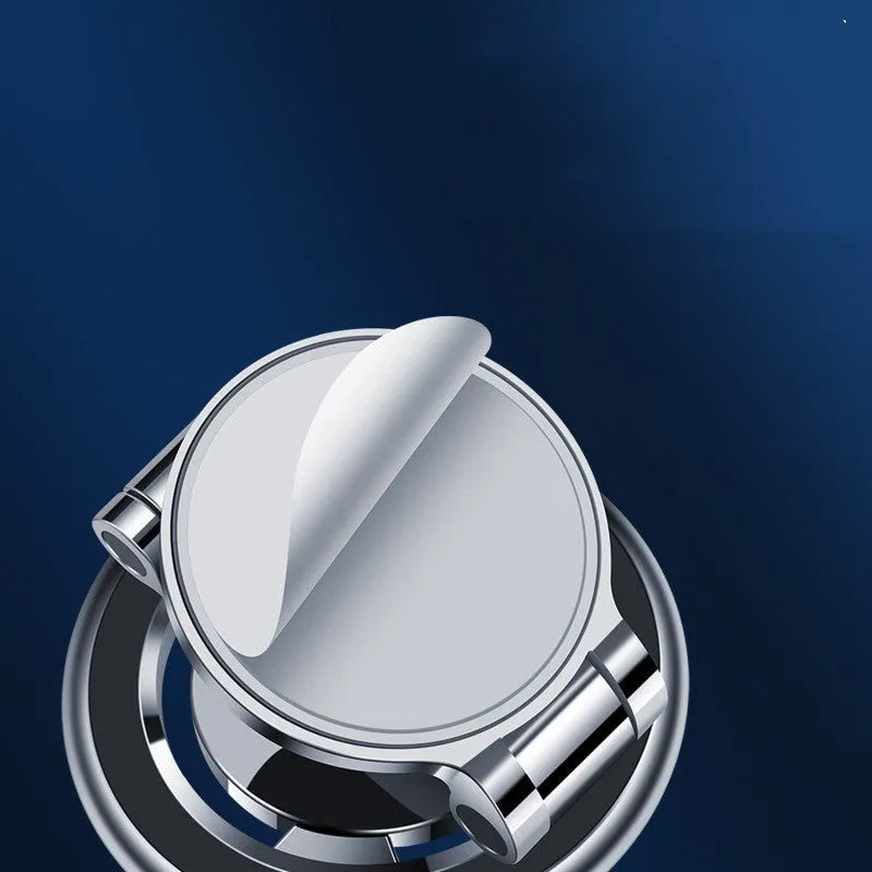 360 degree rotating car phone holder with magnetic adhesive mount in black or silver