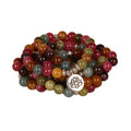 108-bead lotus hanging multi-layer bracelet in alloy tourmaline colour