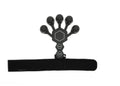 Men's silicone 5-finger rehabilitation power shooting brace hand trainer in black