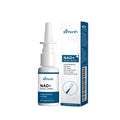 15ml bottle of herbal nasal spray with calendula and mint formula and spray pump.