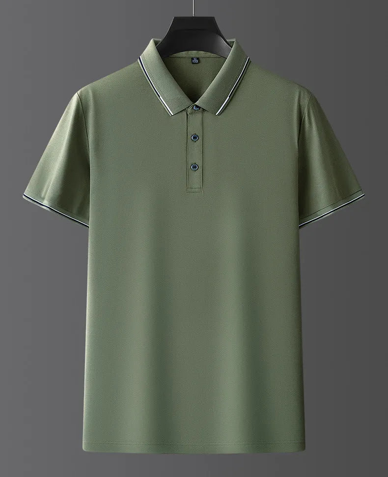 Men's pure colour mulberry silk short sleeve shirt in regular fit, available in multiple colours and sizes 48-58