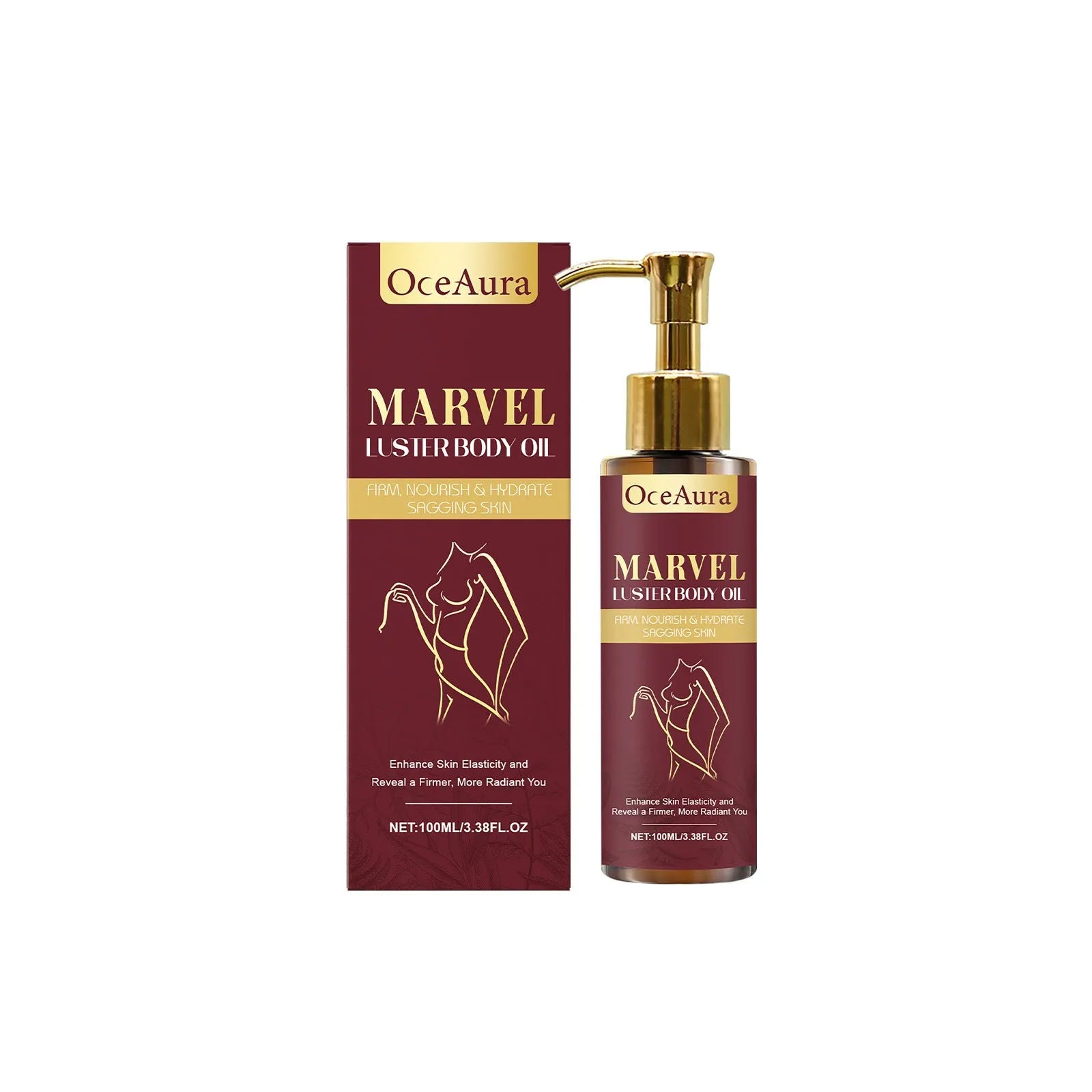 Gloss Care Body Massage Oil 100ml bottle with jojoba and sweet almond oils for skin glow