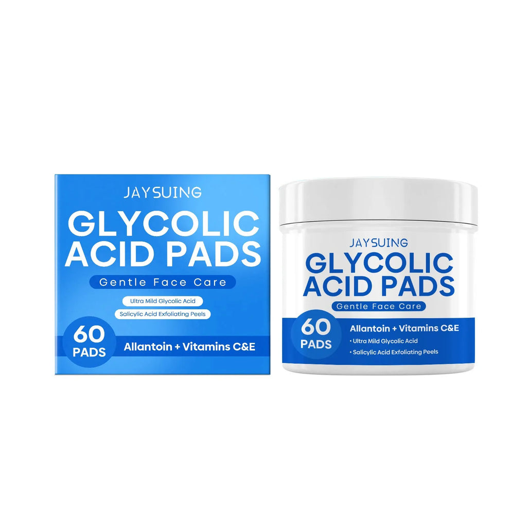 Pack of 60 glycolic acid cutin cotton cloth mild cleansing pads with vitamin C