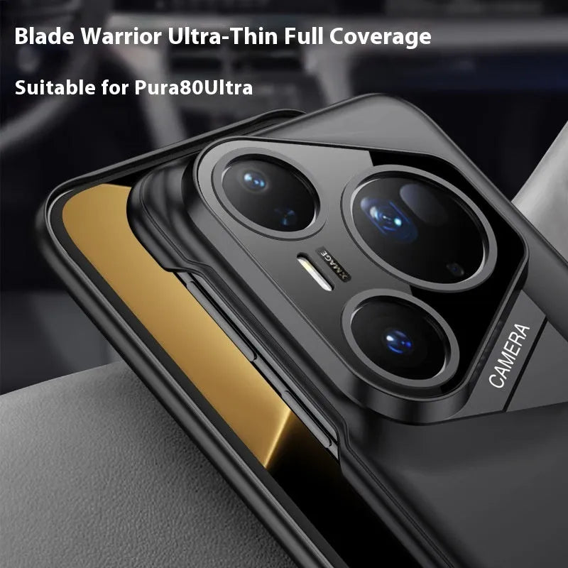 Blade Warrior hard PC frosted phone case for Huawei P80 Pro, Cold Mountain Gray, anti-fall lightweight minimalist design
