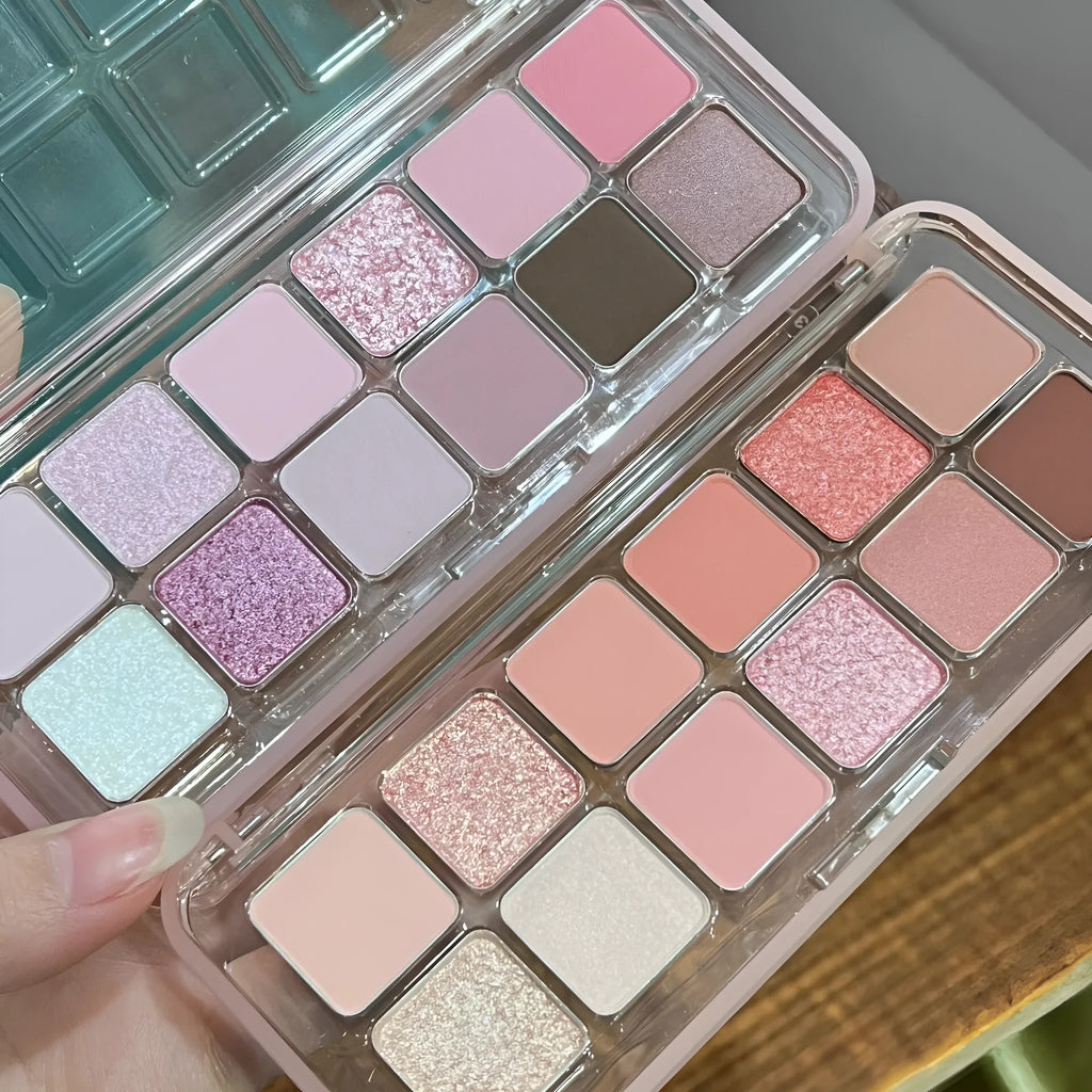Creative Home 12 colours eye shadow plate in peach apple or cherry plum colour classification